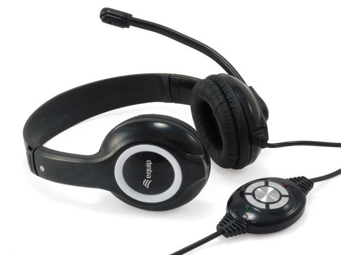 Casti Head-band EQUIP Stereo USB Headset, Wired, Negru [4]