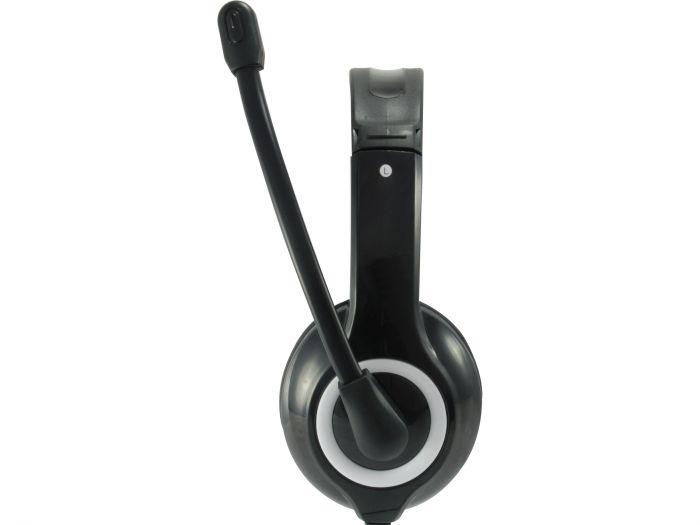 Casti Head-band EQUIP Stereo USB Headset, Wired, Negru [5]