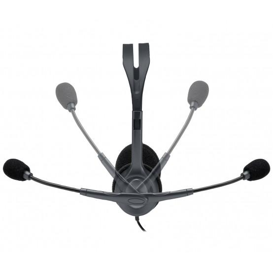 Casti Head-band Logitech H111 Stereo Headset, Cu fir, Negru [2]