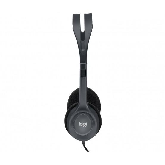 Casti Head-band Logitech H111 Stereo Headset, Cu fir, Negru [4]