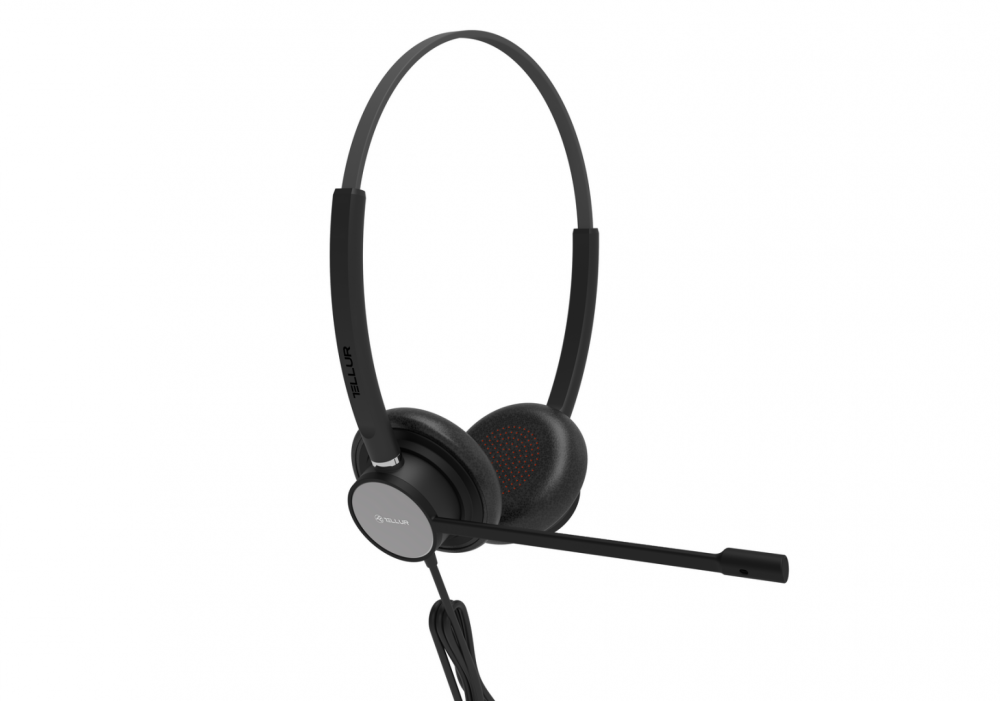 Casti Head-band TELLUR Voice 420, Wired, Negru [3]