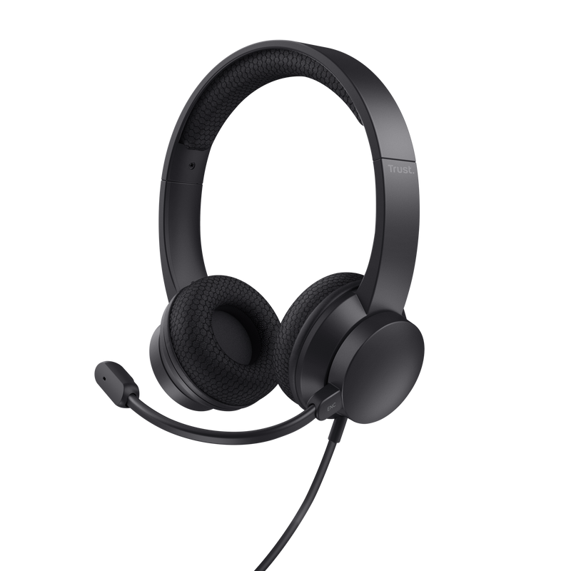Casti Head-band TRUST Ayda, Cu fir, noise-canceling, Negru [2]