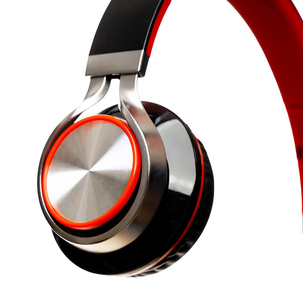 Casti Over-ear SPACER SPHS-SILVER, Cu fir, Rosu [3]