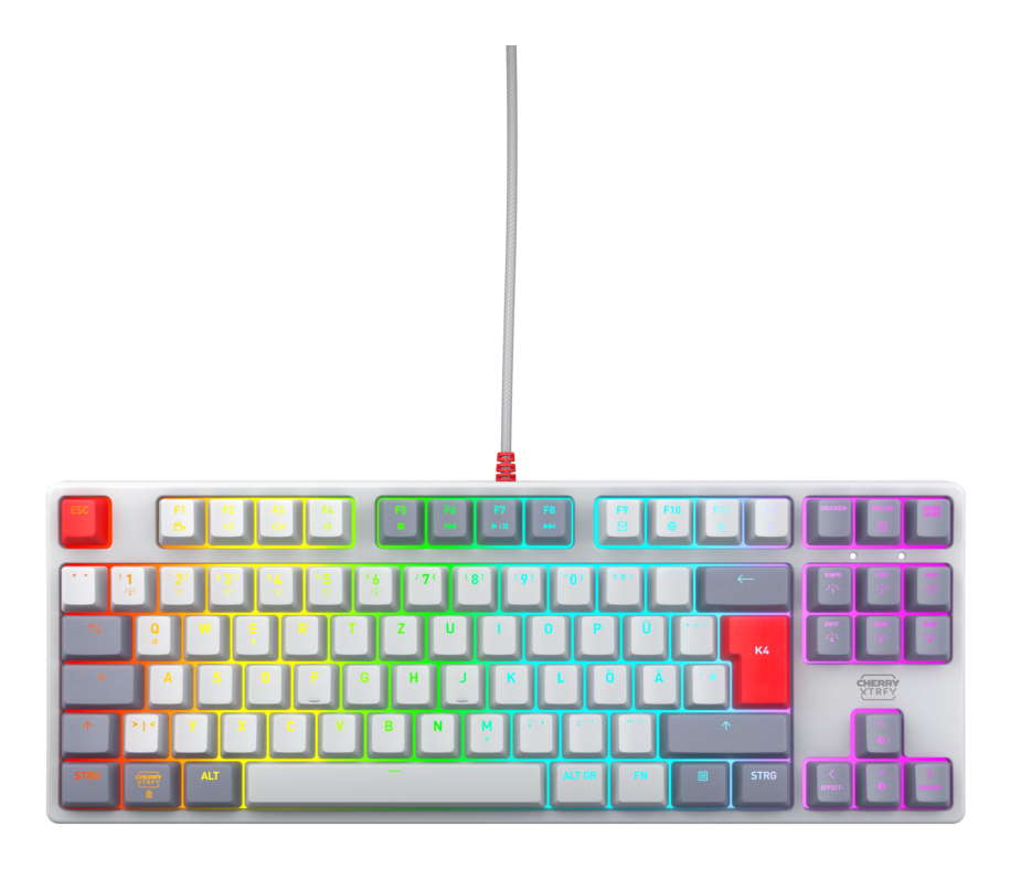 CHERRY K4V2 RGB Tenkeyless Retro edition, Mechanical gaming keyboard, German [2]