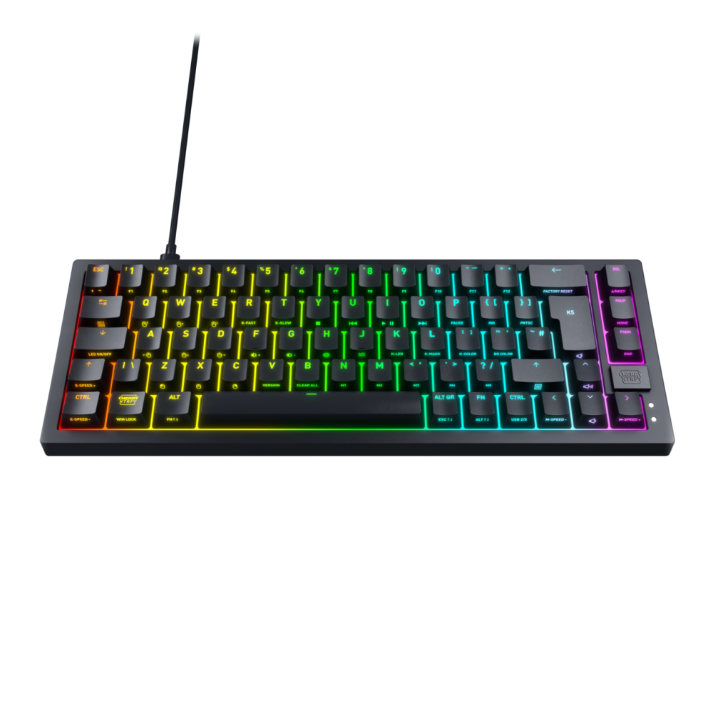 CHERRY K5V2 Compact keyboard Gaming USB QWERTZ German Black [5]