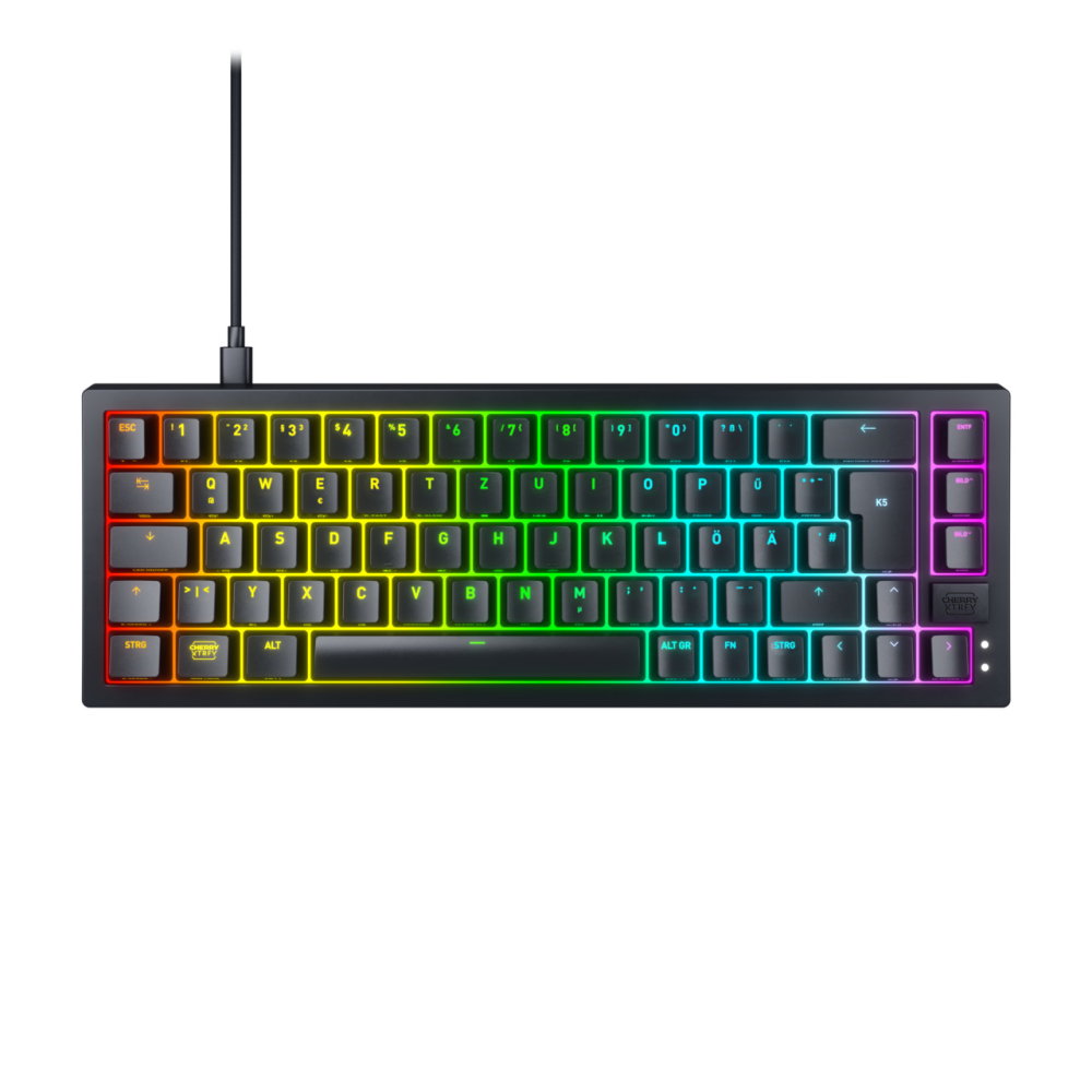 CHERRY K5V2 Compact keyboard Gaming USB QWERTZ German Black [2]