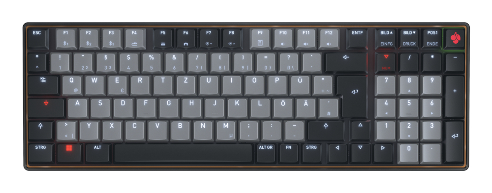 CHERRY KW 550 MX LP keyboard Home/Office USB + Bluetooth QWERTZ German Black [2]