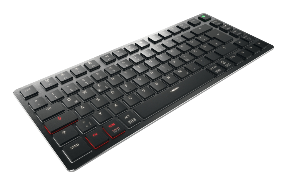 CHERRY KW X ULP 2.0 MINI keyboard Home/Office USB + RF Wireless + Bluetooth QWERTZ German Black [3]