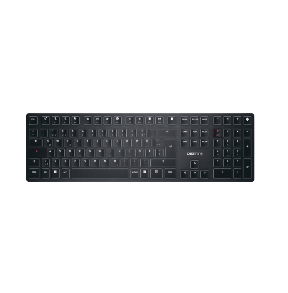 CHERRY KW X ULP keyboard Universal USB + RF Wireless + Bluetooth QWERTZ German Black [2]