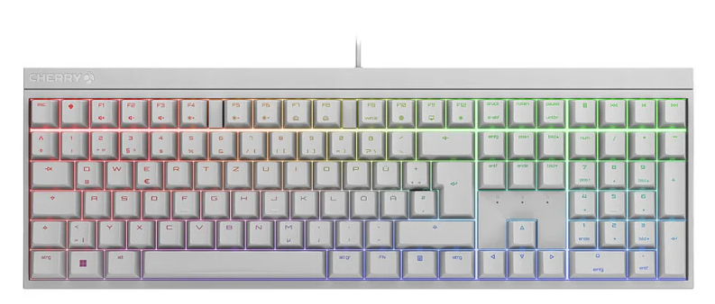 CHERRY MX 2.0S keyboard Gaming USB QWERTZ German White [2]