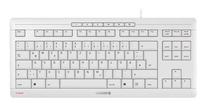 CHERRY STREAM TKL keyboard Universal USB QWERTZ German White [2]