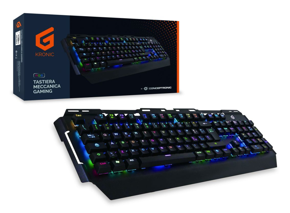Conceptronic KRONIC Mechanical Gaming Keyboard, RGB, Italian layout [3]