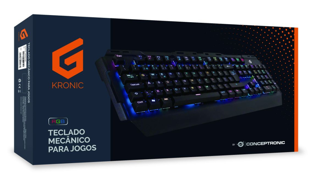 Conceptronic KRONIC Mechanical Gaming Keyboard, RGB, Portuguese layout [4]