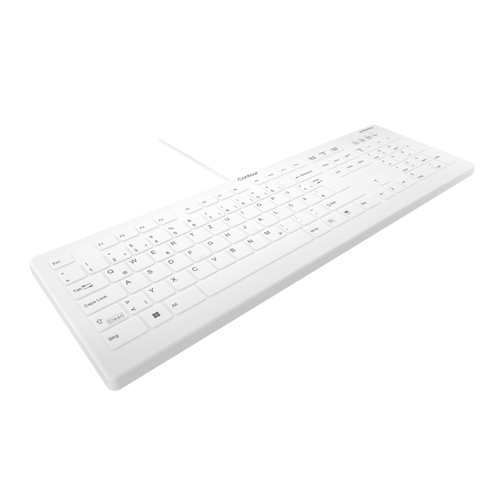 Contour Design Active Key Contour QuickClean Medical Keyboard IP68 Full-Size Wired White DE C8112 [3]