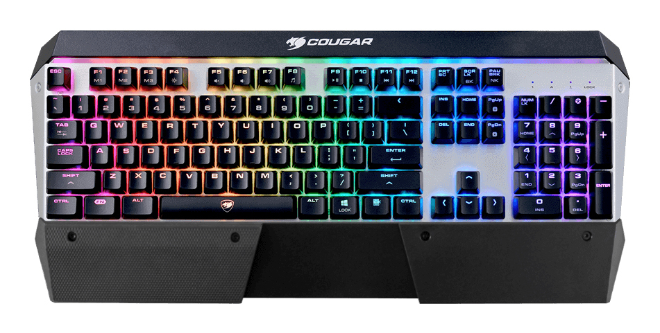 COUGAR CGR-WM4MB-ATR keyboard Gaming USB QWERTZ German Black, Silver [2]