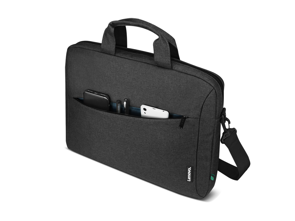 Geanta laptop Lenovo Topload T210 (ECO), 16", Negru, Functii: Rezistenta la apa, Tip inchidere: Fermoar, Material: Poliester, Dimendiuni (Lungime x Inaltime x Adancime): 390mm x 55mm x 275mm, Greutate: 0.456 Kg [2]