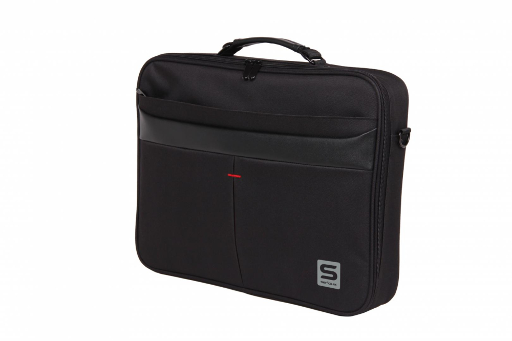 Geanta notebook Serioux, SRX-8444, dimensiuni 40 x 30 x 6 cm, compartiment laptop: max 15.6", bretea spate pentru prindere troller, curea de umar ajustabila, material poliester [3]
