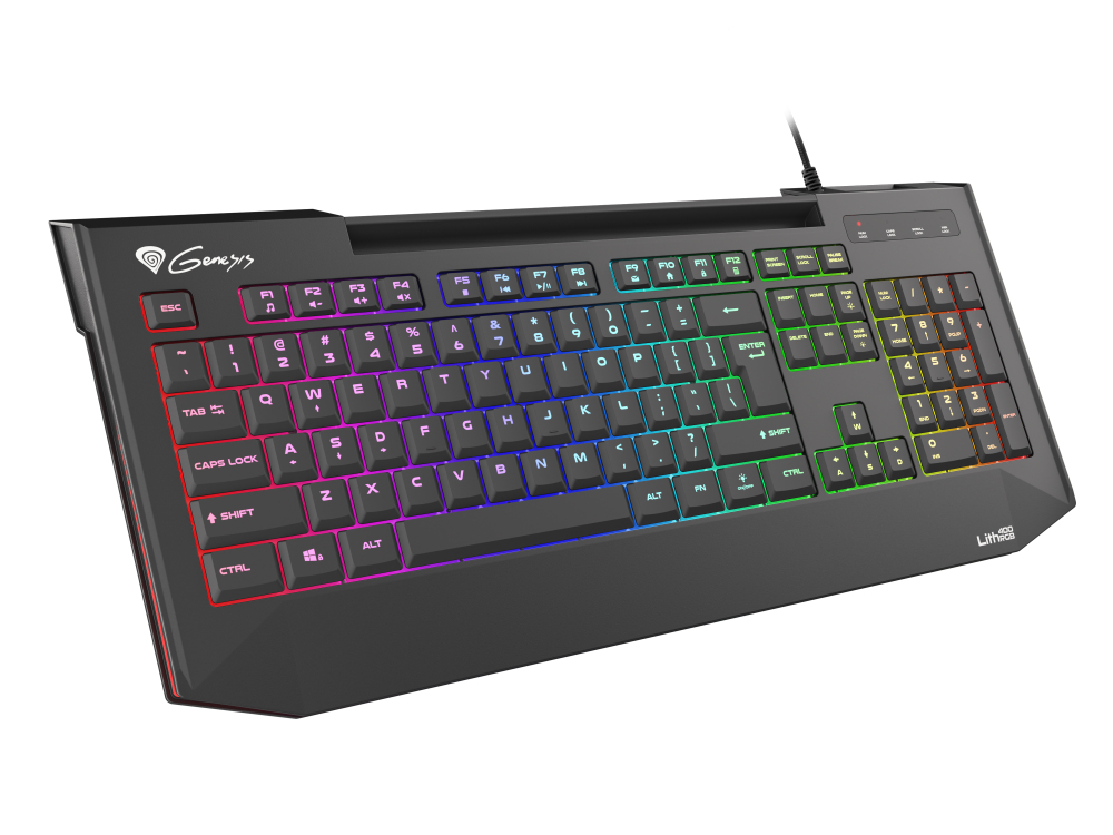 GENESIS Lith 400 RGB keyboard Gaming USB QWERTY US International Black [6]