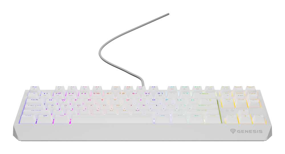 GENESIS Thor 230 TKL keyboard Gaming USB QWERTY US English White [4]