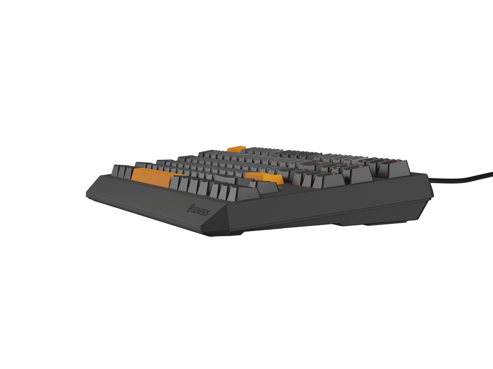 GENESIS Thor 230 TKL keyboard Gaming USB + RF Wireless + Bluetooth QWERTY Black, Grey, Orange [10]