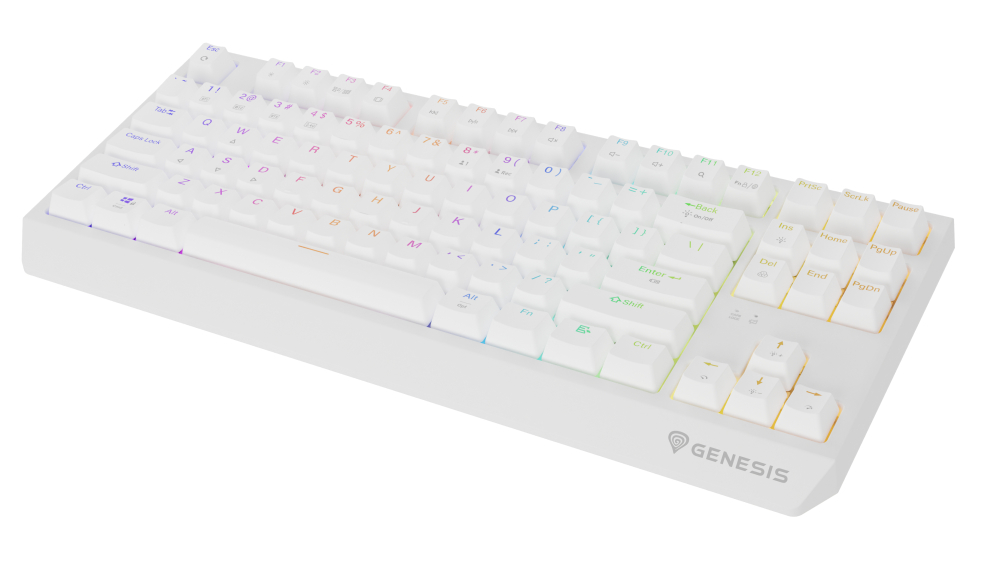 GENESIS Thor 230 TKL keyboard Gaming USB + RF Wireless + Bluetooth QWERTY US English White [2]