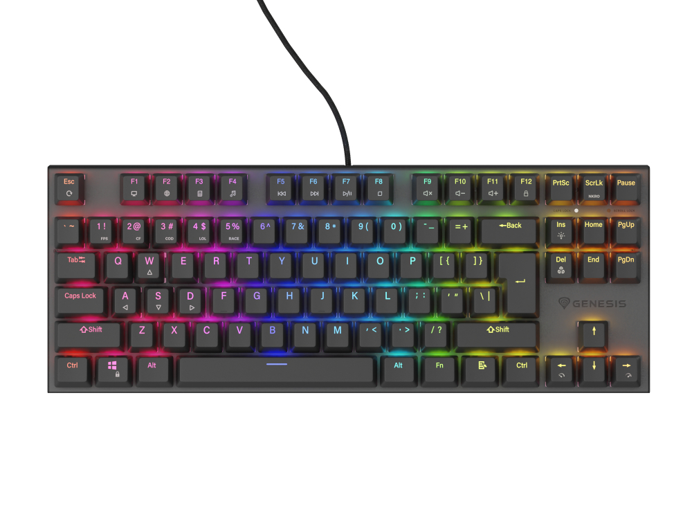 GENESIS Thor 303 TKL keyboard Gaming USB QWERTY US International Black [5]