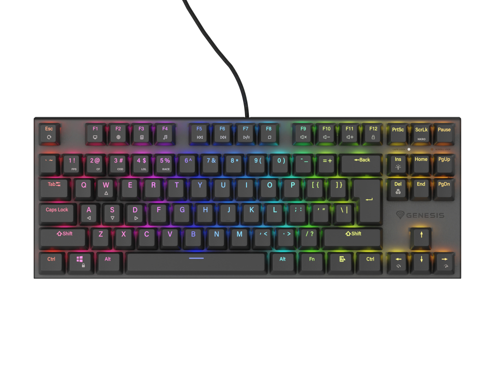 GENESIS Thor 303 TKL keyboard Gaming USB QWERTY US International Black [5]