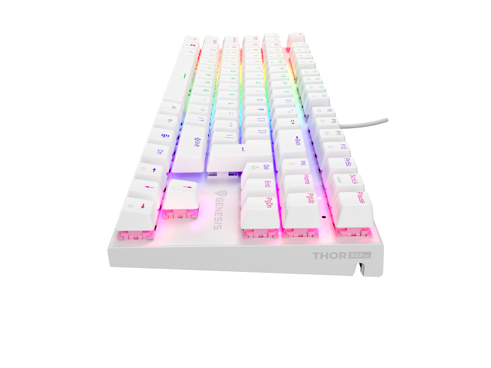 GENESIS Thor 303 TKL keyboard Gaming USB QWERTY US International White [3]