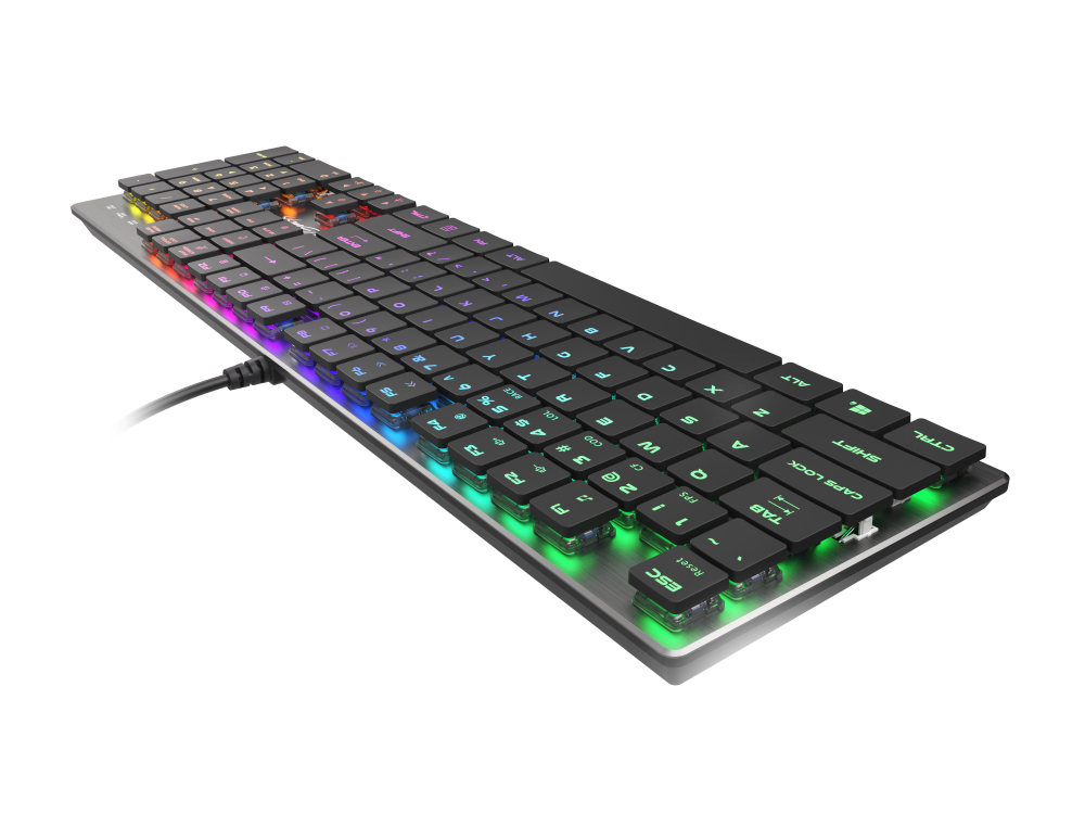 GENESIS Thor 420 RGB keyboard Gaming USB QWERTY US International Silver [6]