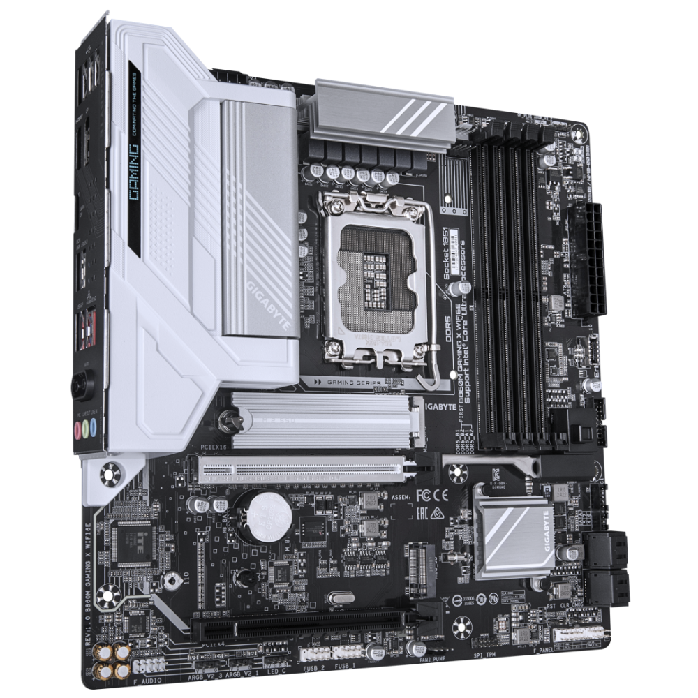 GIGABYTE B860M GAMING X WIFI6E Motherboard - Intel Core Ultra Series CPUs, 8+1+2+2 Phases VRM, up to 9200MHz DDR5, 1xPCIe 5.0 + 1xPCIe 4.0 M.2, 2.5GbE LAN, WIFI 6E, USB 4 [3]