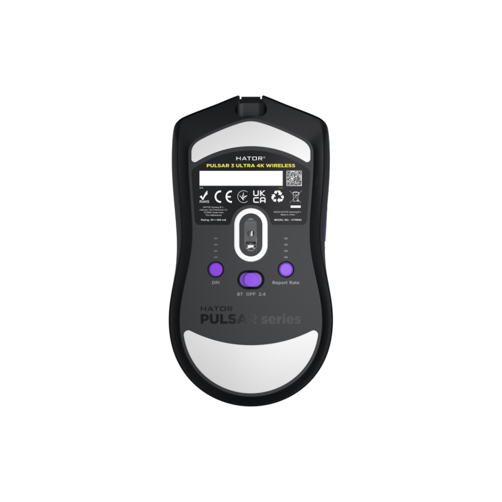 HATOR Pulsar 3 ULTRA 4K Wireless mouse Gaming Right-hand RF Wireless + Bluetooth + USB Type-A Optical 30000 DPI [5]