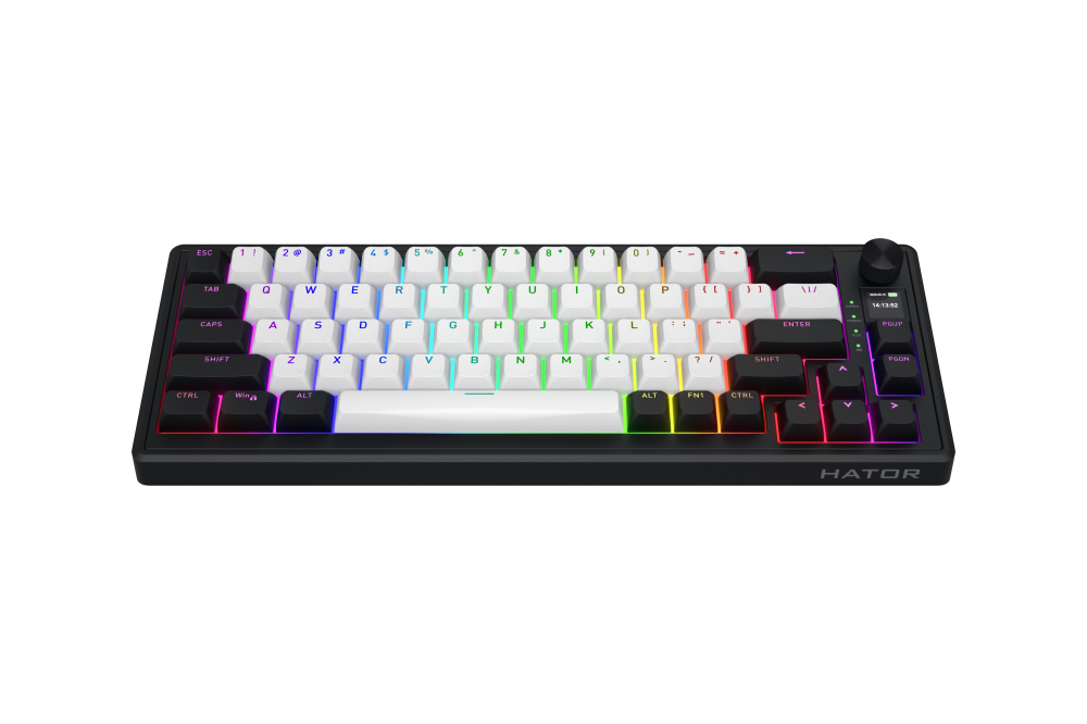 HATOR Skyfall 65 MAG ULTIMA 8K wireless keyboard Gaming USB + RF Wireless + Bluetooth QWERTY US English Black, White [8]