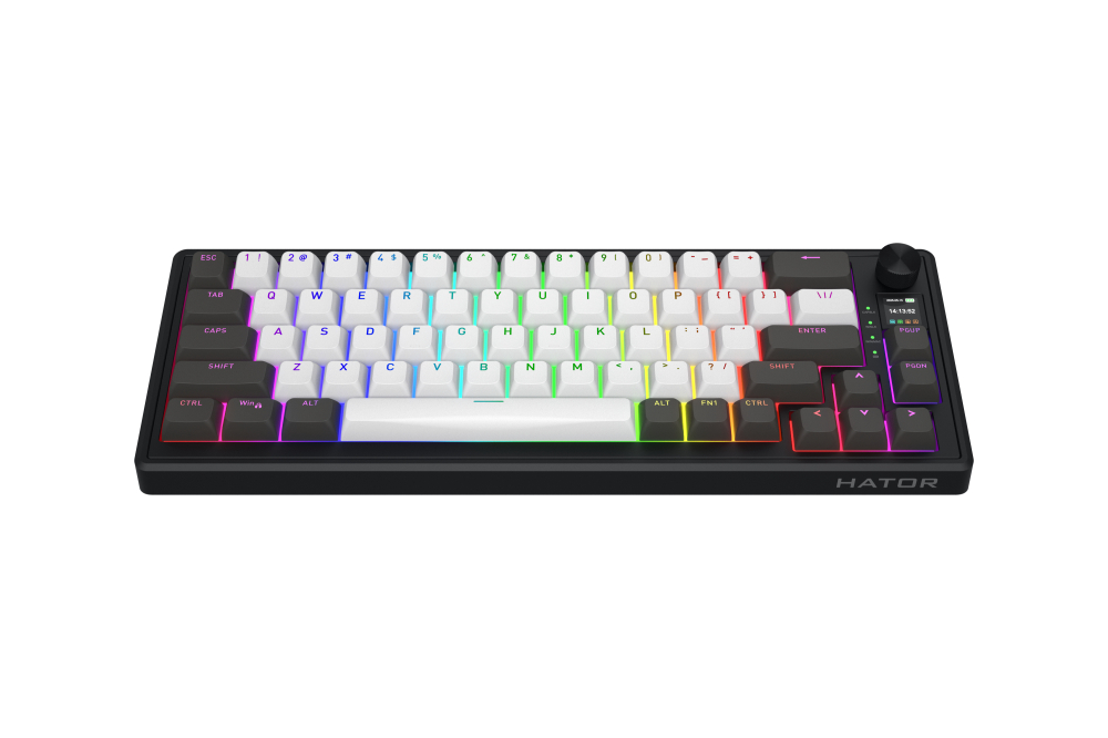 HATOR Skyfall Pro Wireless 65 keyboard Gaming USB + RF Wireless + Bluetooth QWERTY US English Black, Grey [9]