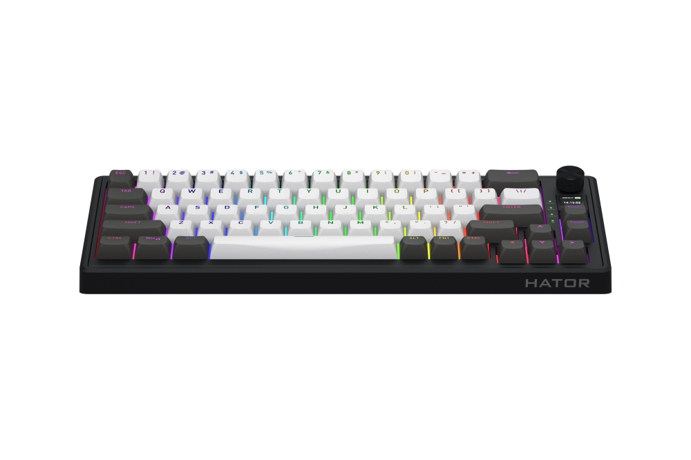 HATOR Skyfall Pro Wireless 65 keyboard Gaming USB + RF Wireless + Bluetooth QWERTY US English Black, Grey [3]