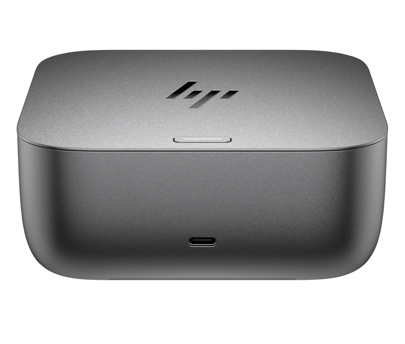 HP Dock Thunderbolt 4 Ultra G6 280W, Porturi: 2x USB Type-C (up to 15W USB Power Delivery)/  1x USB Type-C 10Gbs (USB Power Delivery, DisplayPort™ 1.4)/ 1x TB4 Type-C 40Gbs/ 3x USB Type-A 10Gbs/ 2x USB Type-A 5Gbs/2x DisplayPort 1.4/ 1x RJ-45/ 1xHDMI 2.1, Dimensiuni: 12.1 x 12.1 x 4.95 cm, Greutate [1]