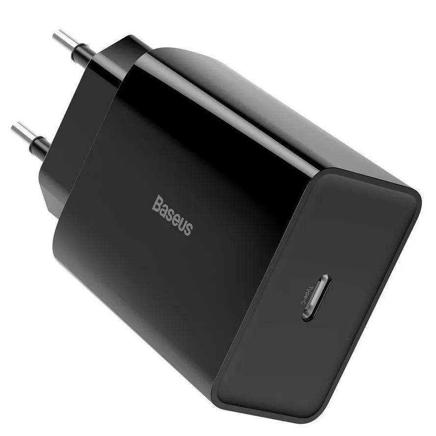 INCARCATOR retea Baseus Speed Mini, Quick Charge 20W, 1 x USB Type-C 5V/3A max, negru [2]