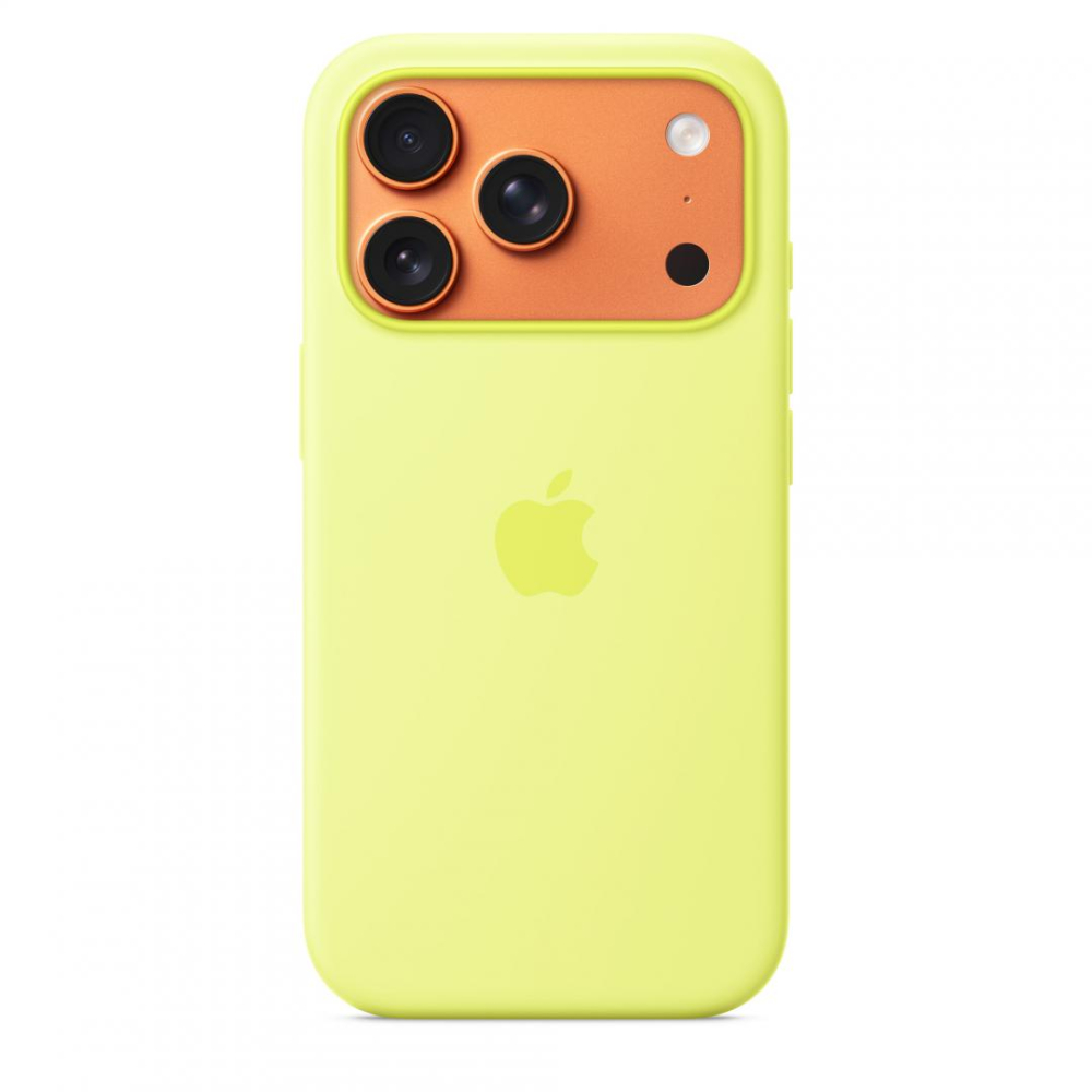 iPhone 17 Pro Silicone Case with MagSafe - Neon Yellow [2]