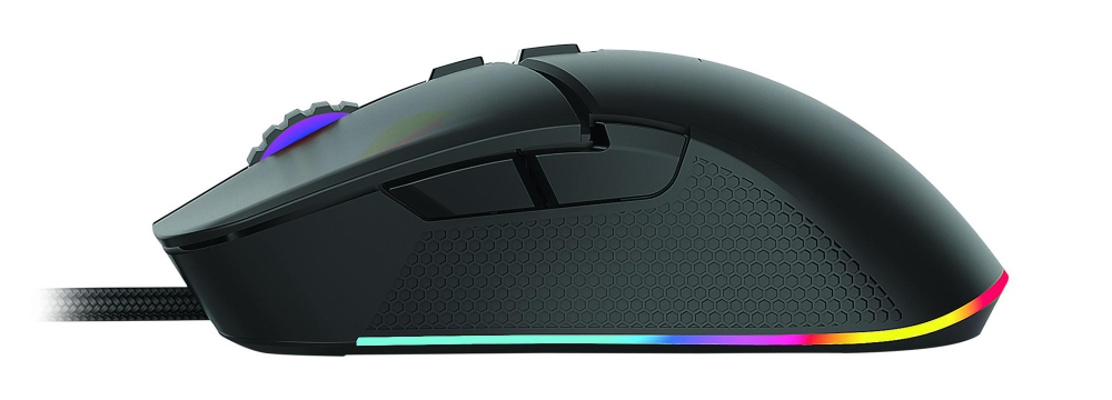 Kit Gaming Serioux Kayel 4 in 1, Tastatura de gaming, 104 taste, 19 taste Anti-ghosting , design slim, iluminare rainbow, structura metalica gri, taste negre + design cu palm rest, cablu USB 1.5M PVC, plug and play, Mouse gaming, senzor Sunplus 199, 800-6400 DPI, switch HUANO, pana la 20 milioane de [7]