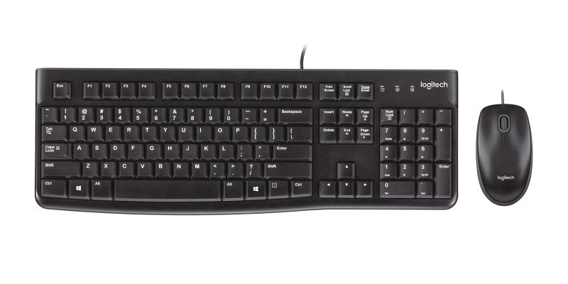 Kit Logitech MK120, tastatura cu fir standard, USB 2.0, mouse optic numar butoane/rotite scroll 3/1, negru [6]