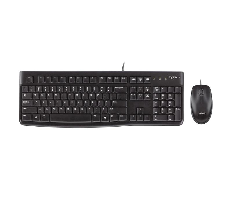 Kit Logitech MK120, tastatura cu fir standard, USB 2.0, mouse optic numar butoane/rotite scroll 3/1, negru [9]