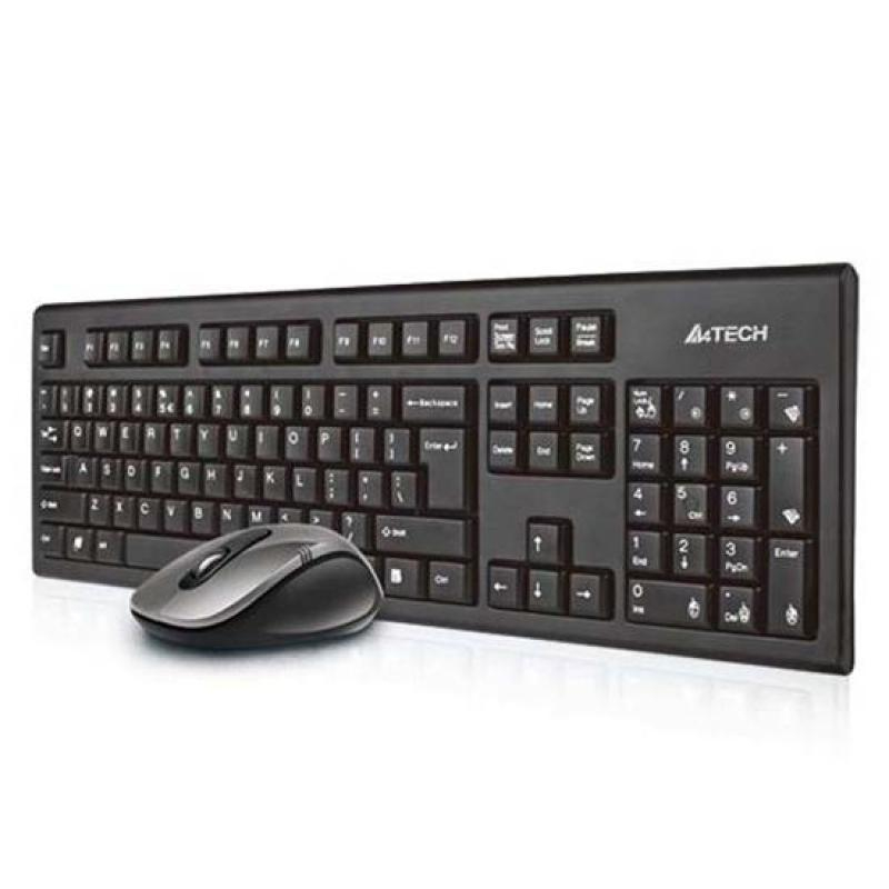 Kit tastatura + mouse A4tech 7100N, wireless, negru [2]