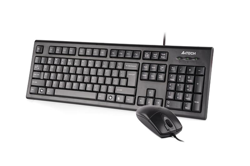 Kit tastatura + mouse A4tech KR-8520D, cu fir, negru [5]