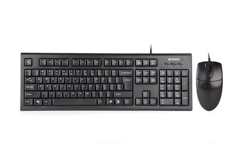 Kit tastatura + mouse A4tech KR-8520D, cu fir, negru [3]