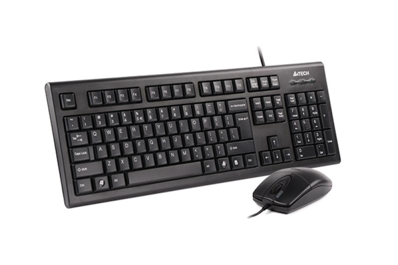 Kit tastatura + mouse A4tech KR-8520D, cu fir, negru [4]