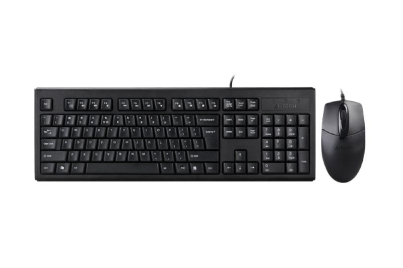 Kit tastatura + mouse A4tech KRS-8372, cu fir, negru [4]