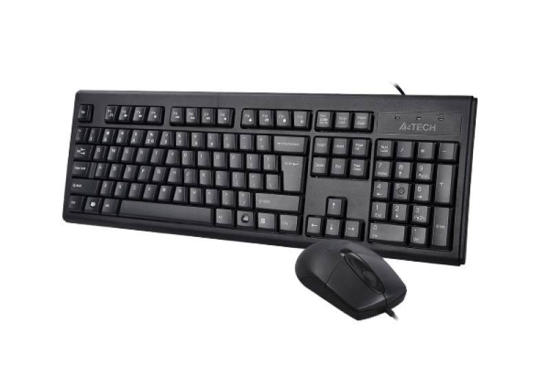 Kit tastatura + mouse A4tech KRS-8372, cu fir, negru [5]
