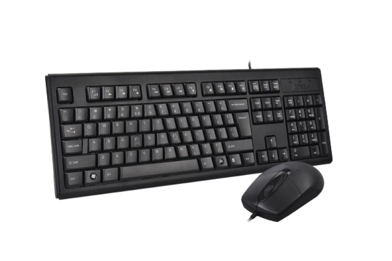 Kit tastatura + mouse A4tech KRS-8372, cu fir, negru [2]