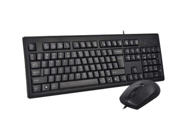 Kit tastatura + mouse A4tech KRS-8372, cu fir, negru [3]