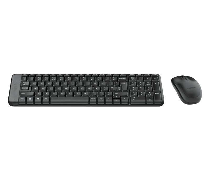 Kit tastatura + mouse Logitech MK220, tastatura fara fir standard, mouse optic, negru [2]