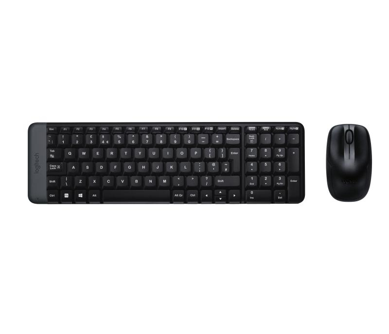 Kit tastatura + mouse Logitech MK220, tastatura fara fir standard, mouse optic, negru [5]